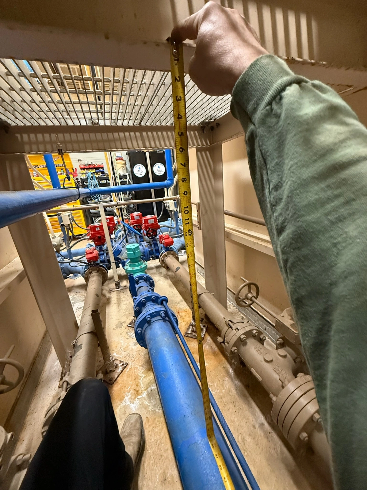 Commercial pump room piping